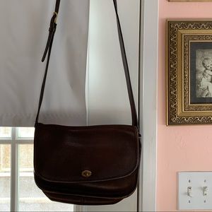 Vintage Coach Chocolate Brown Crossbody